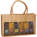 GC Home & Garden 10" OJ6 Sampler Natural Brown Jute 6 Sample Bottle Olive Oil Bags