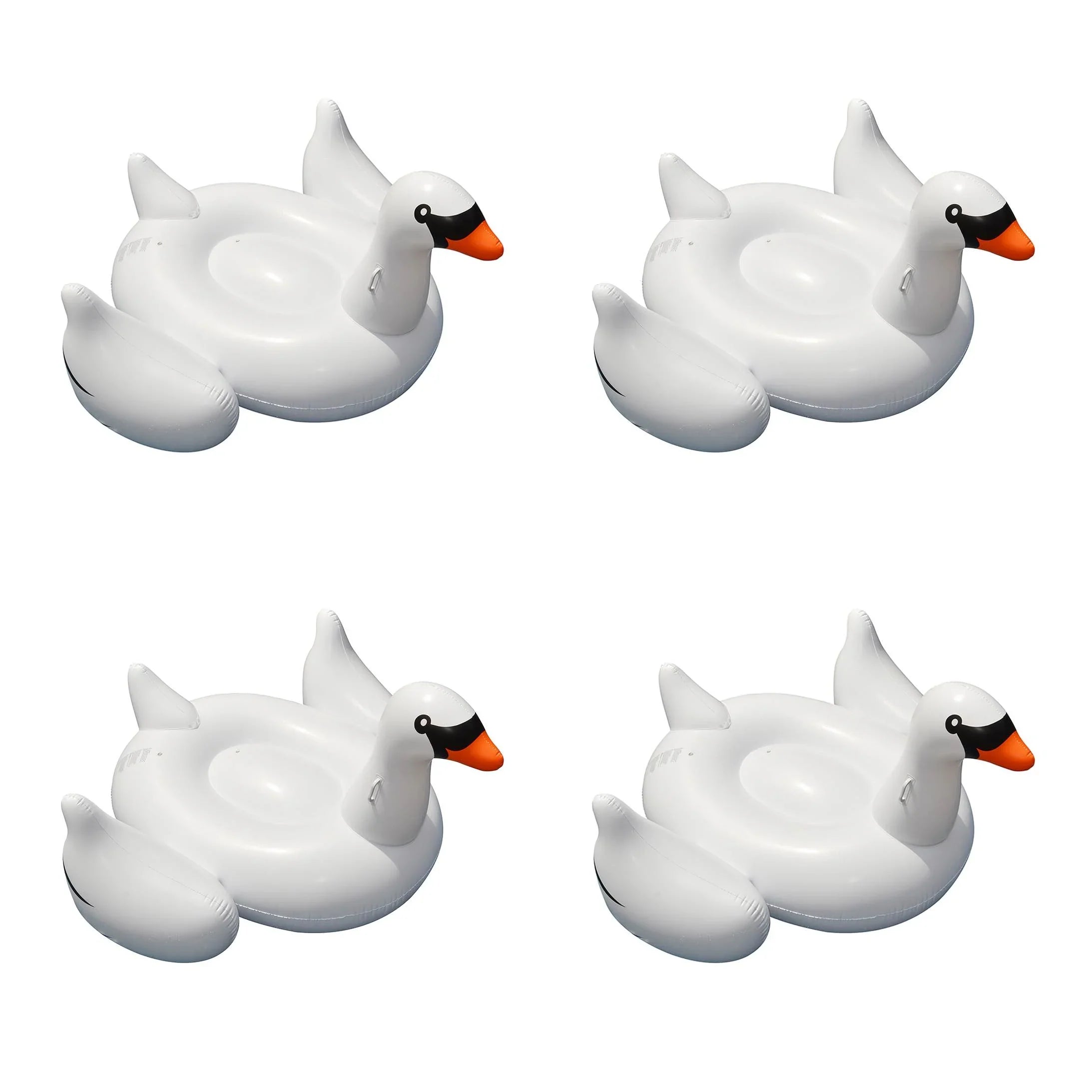 4-Pack Swimline Giant InfLatitudeable Ride-On 75-Inch Swan Floats | 4 x 90621