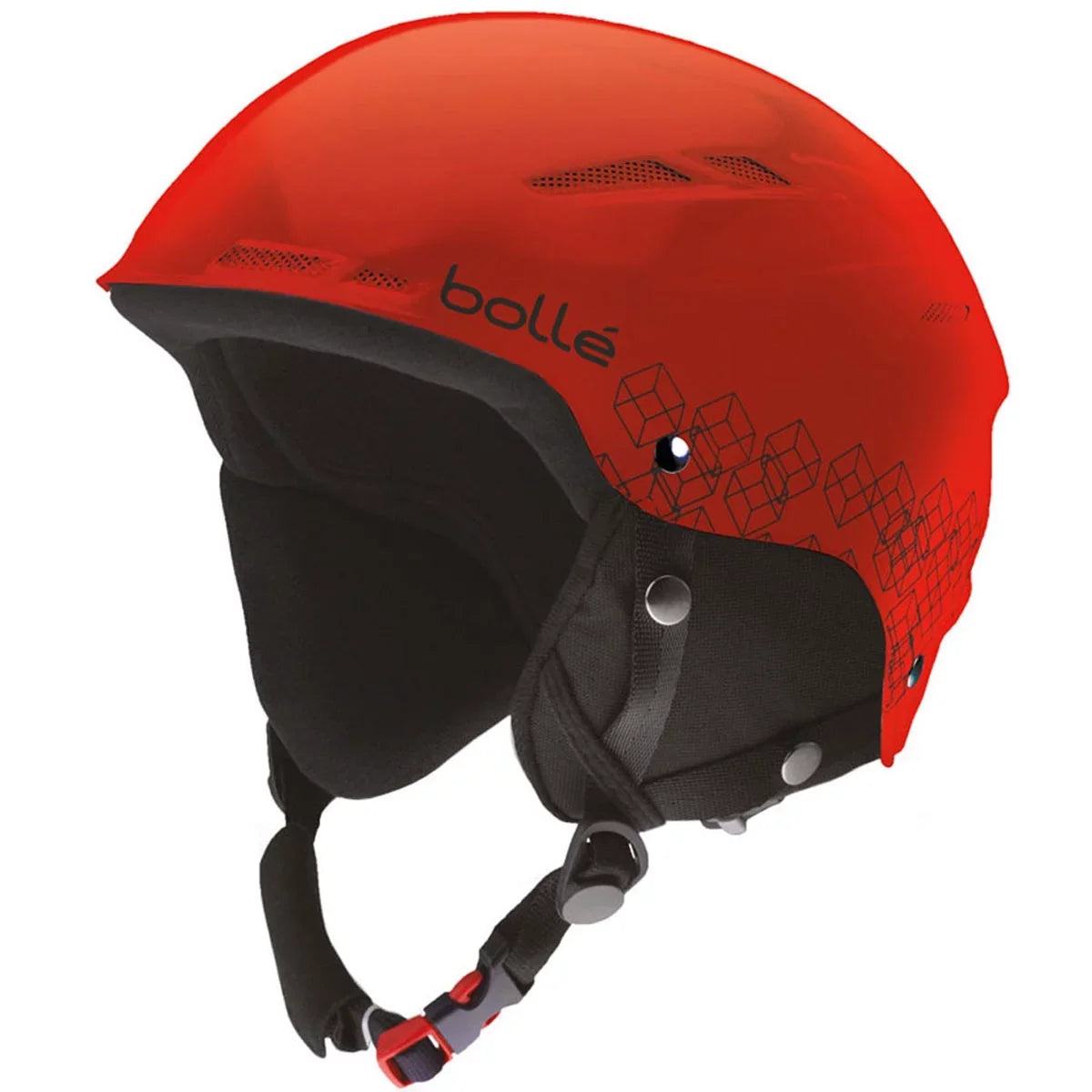 Bolle B-Rent Jr Children's Ski Sport Helmet, Shiny Red & Black