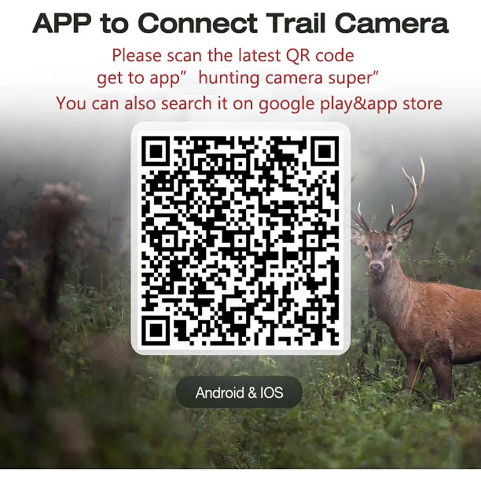 CAMPARK 42MP Native 4K 30fps Trail Game Camera WiFi Bluetooth Hunting Deer Camera with Night Vision 3 PIR Sensor Waterproof IP66 Motion Activated 120° Wide Angle Trail Cam for Wildlife Monitoring