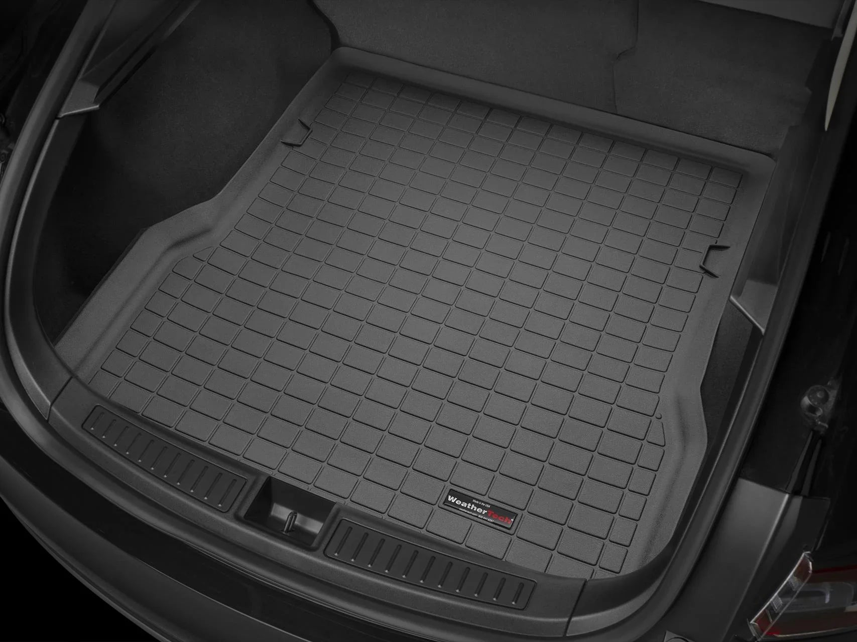 WeatherTech Cargo Trunk Liner with Bumper Protector compatible with 2018-2024 Nissan Murano - Behind 2nd Row Seating With Bumper Protector, Black