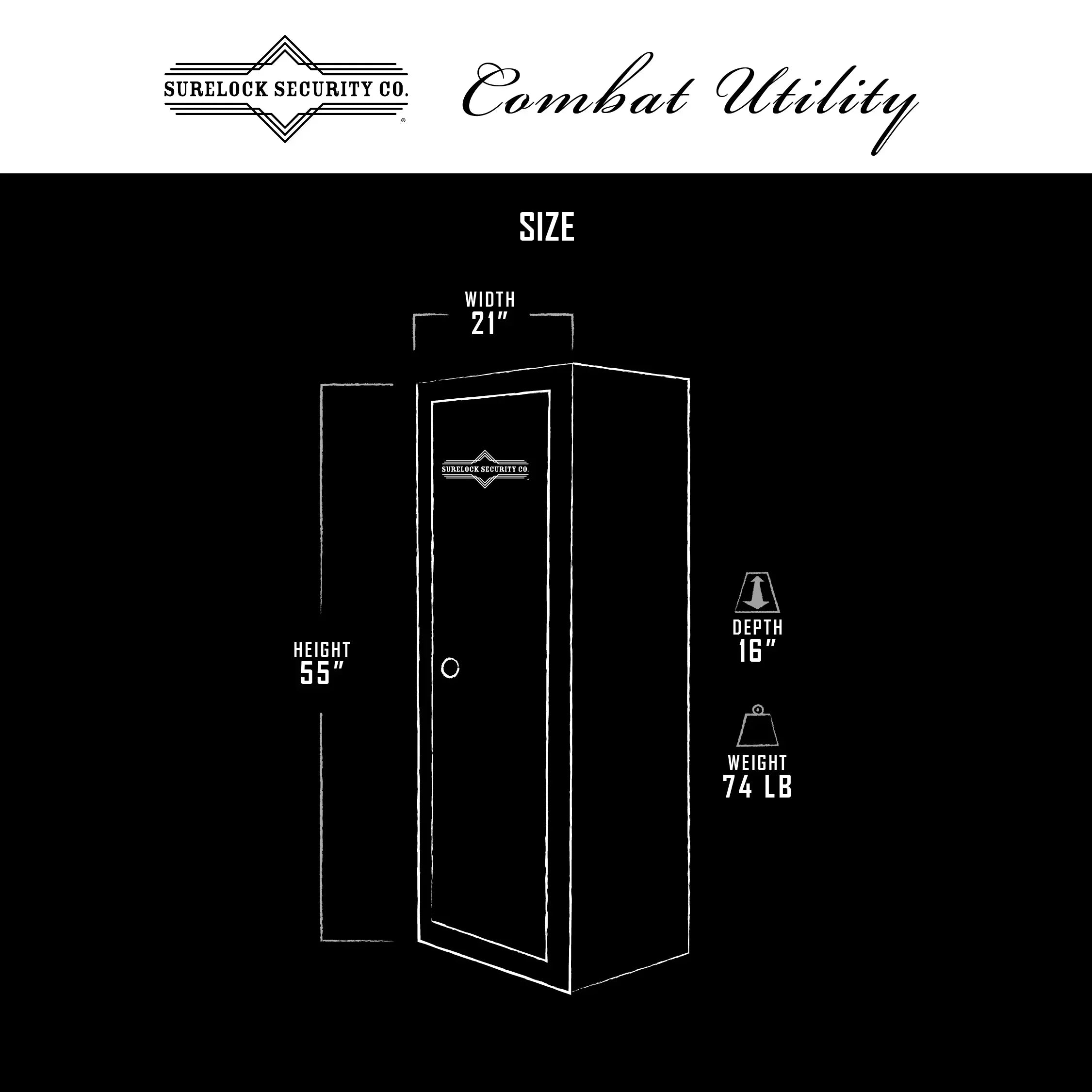 SureLock 3600U014 Combat Utility Cabinet with 3-Point Locking System
