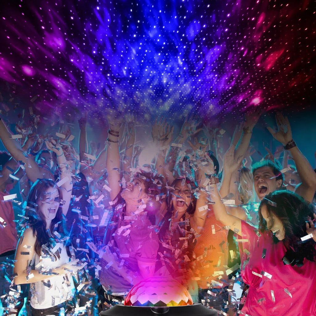 Bluetooth Speaker RGB LED Stage Light Strobe Disco Party DJ Ball Lamp W/ Remote