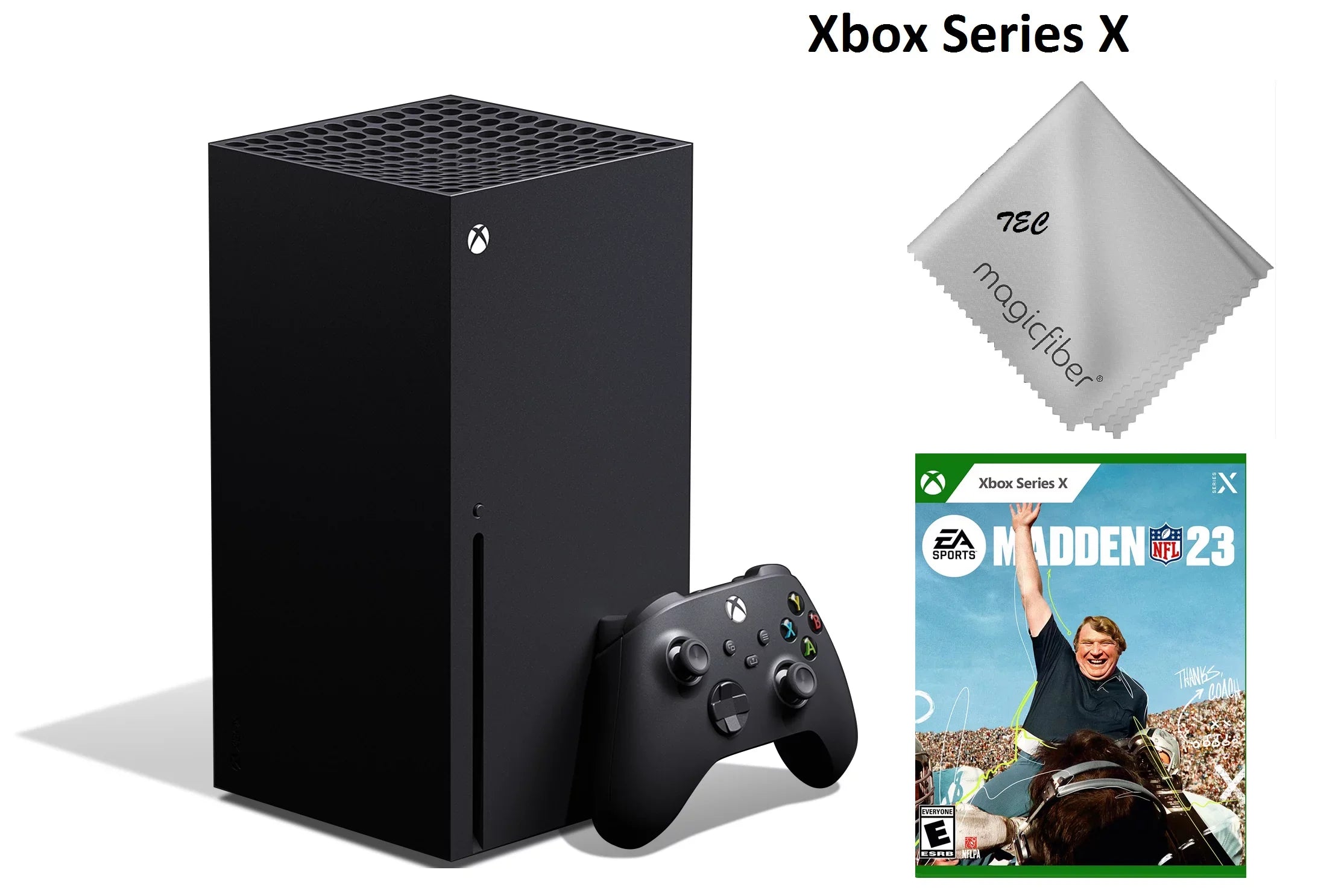 TEC Newest - Xbox -Series- -X- Gaming Console - 1TB SSD Black With Madden NFL 23 Game Bundle