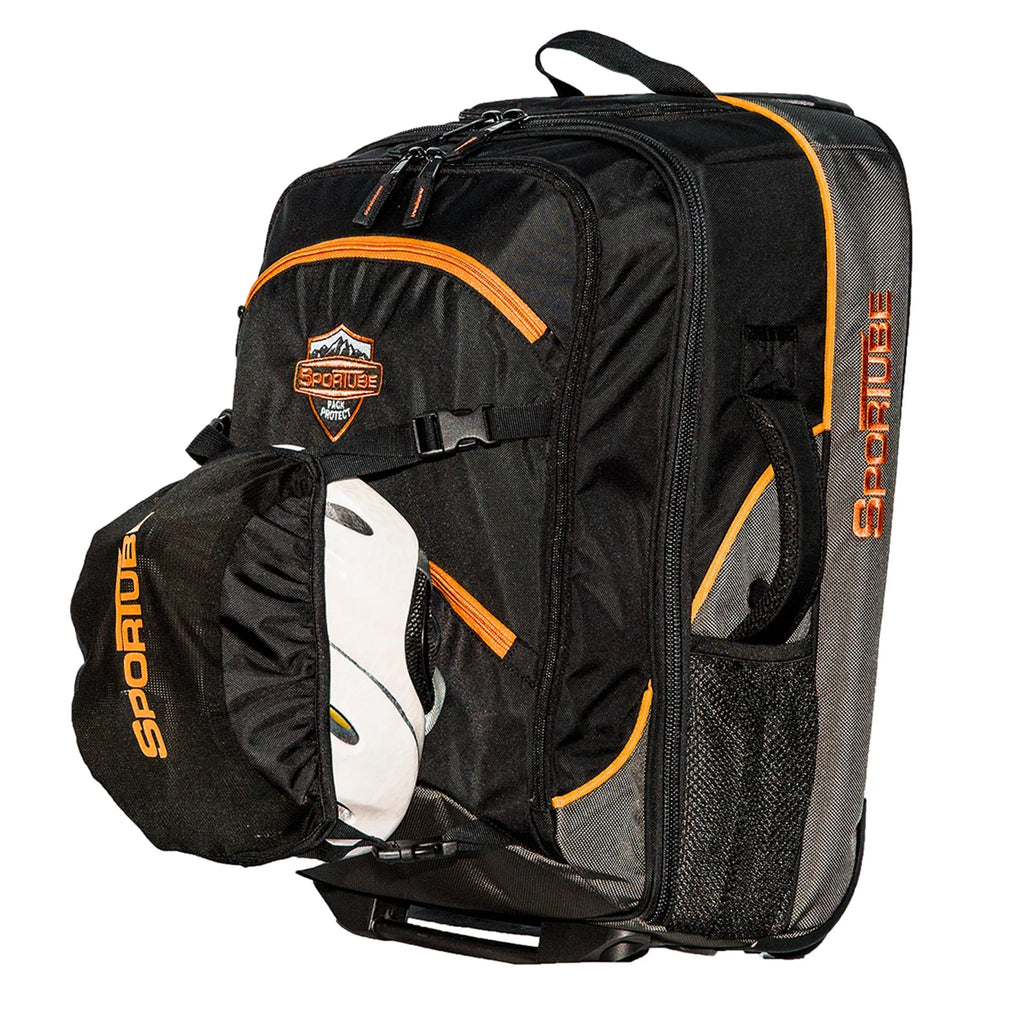 Sportube Cabin Cruiser Wheeled Carry On Padded Gear & Boot Bag, Orange