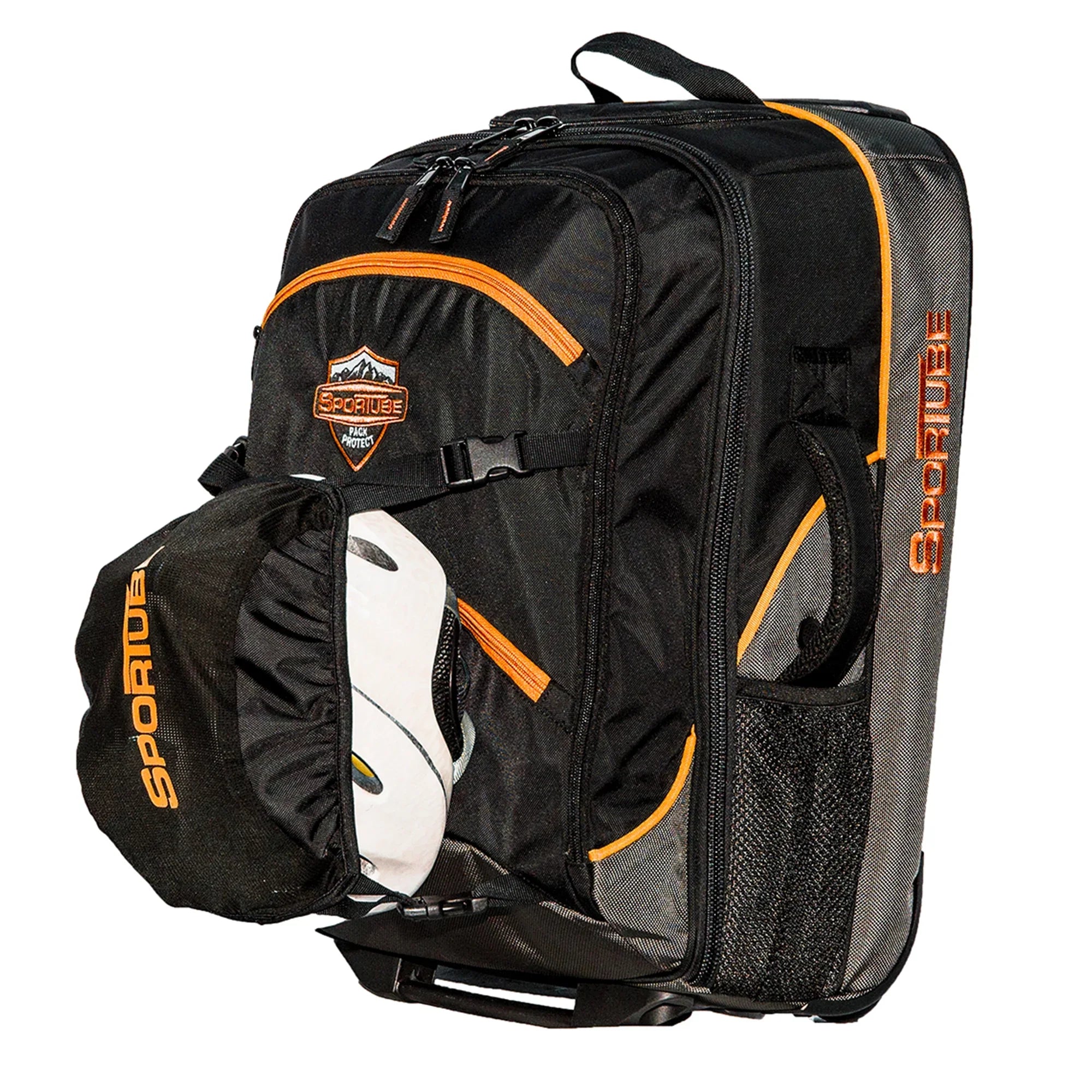 Sportube Cabin Cruiser Wheeled Carry On Padded Gear & Boot Bag, Orange