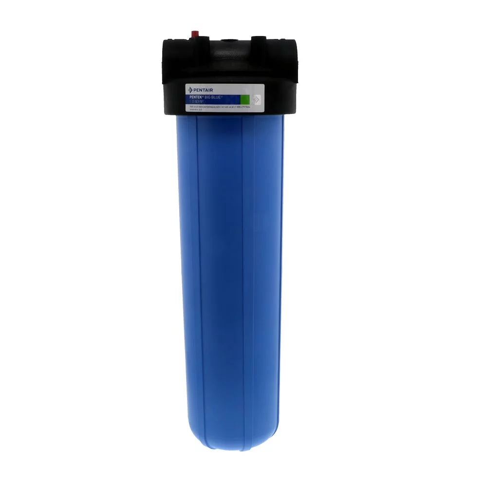 Pentair/Pentek Filter Housing,23" H,7 3/8" Dia,Blue  150467-75