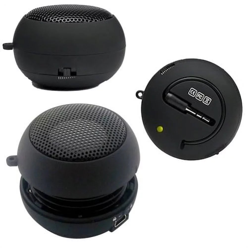 Portable Wired Speaker for Moto G Stylus (2022) Phone - Audio Multimedia Rechargeable Black Compatible With Motorola Moto G Stylus (2022)