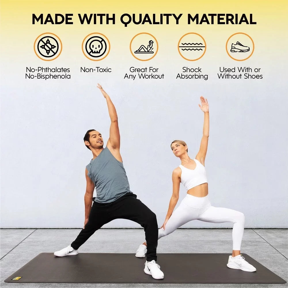 Pogamat Exercise Mat 10' x 6' x 1/4" (60 Square Feet)