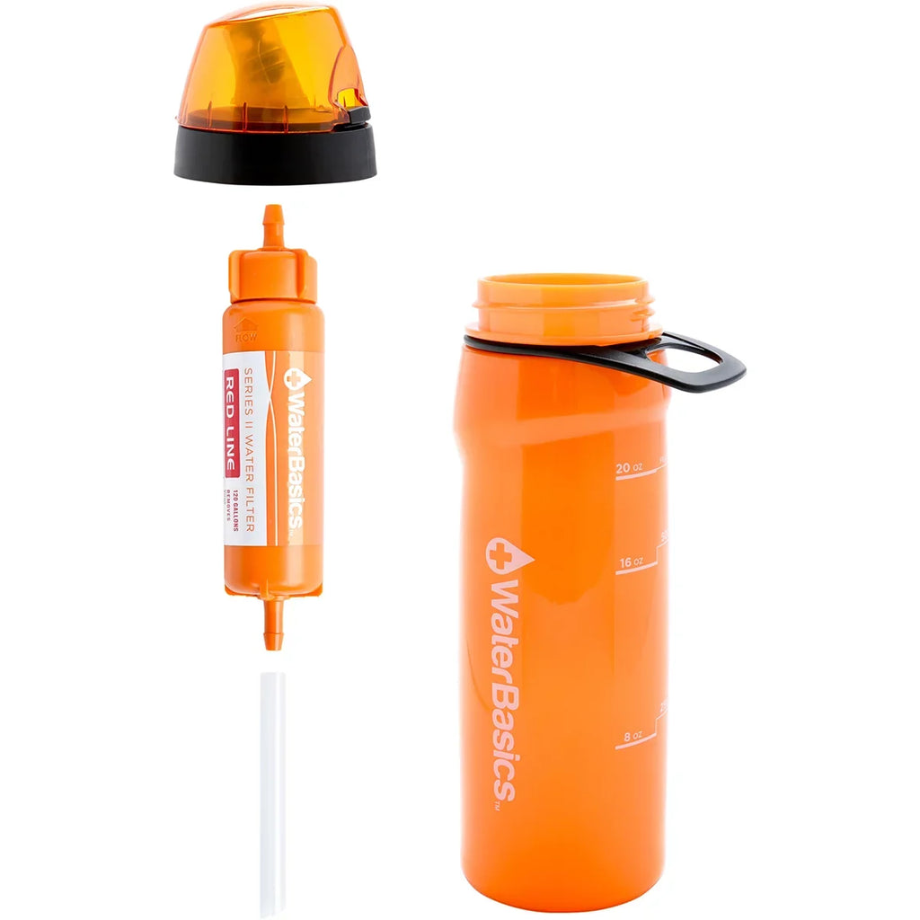WATERBASICS FILTER BOTTLE RED