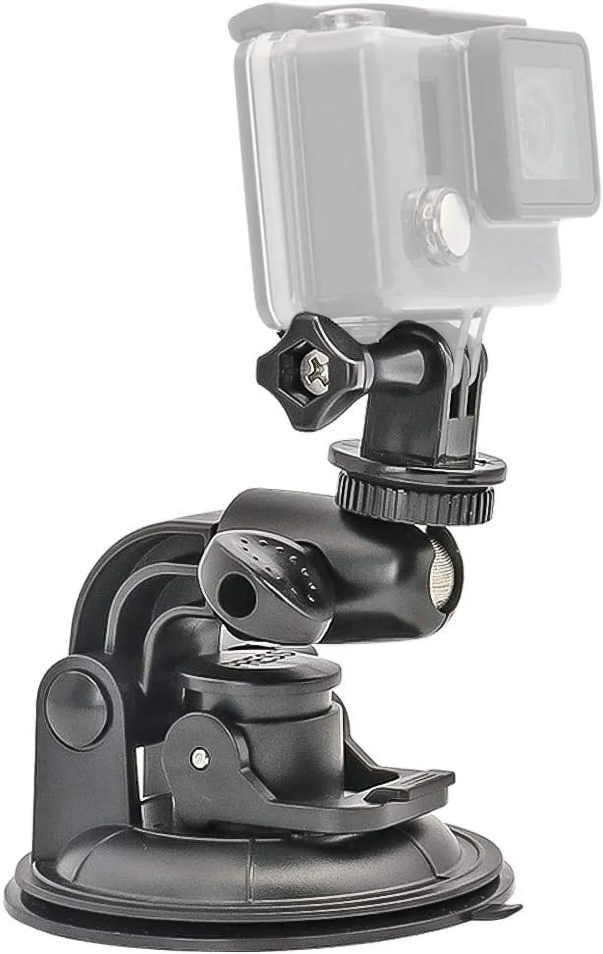 Heavy Duty Camera Car Windshield Mount with 1/4-20 Adapter for GoPro Hero Series and All Cameras