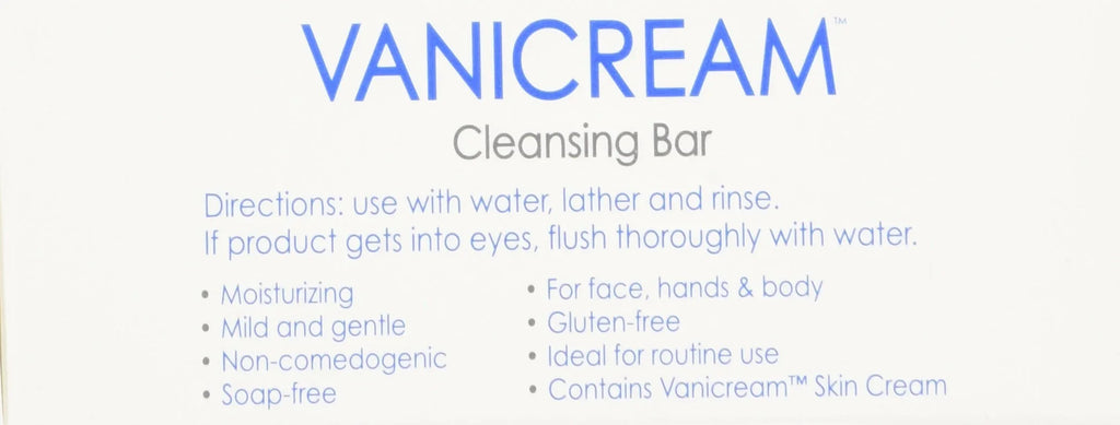 Vanicream Cleansing Bar 3.9 Oz For Sensitive Skin, Pack Of 4.
