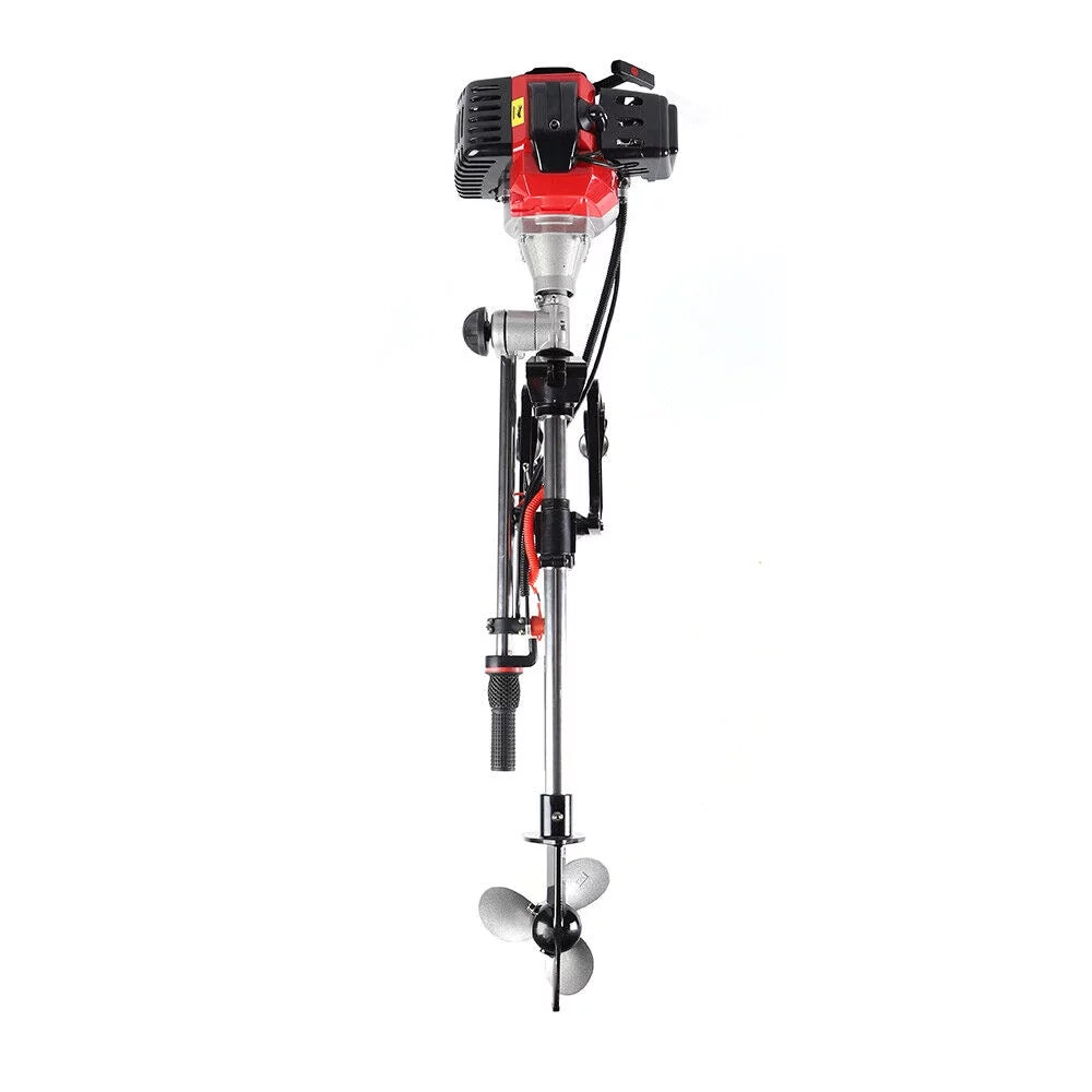 2.3 2Stroke Outboard Motor Kayak Boat Engine Long Shaft W/Air Cooling System
