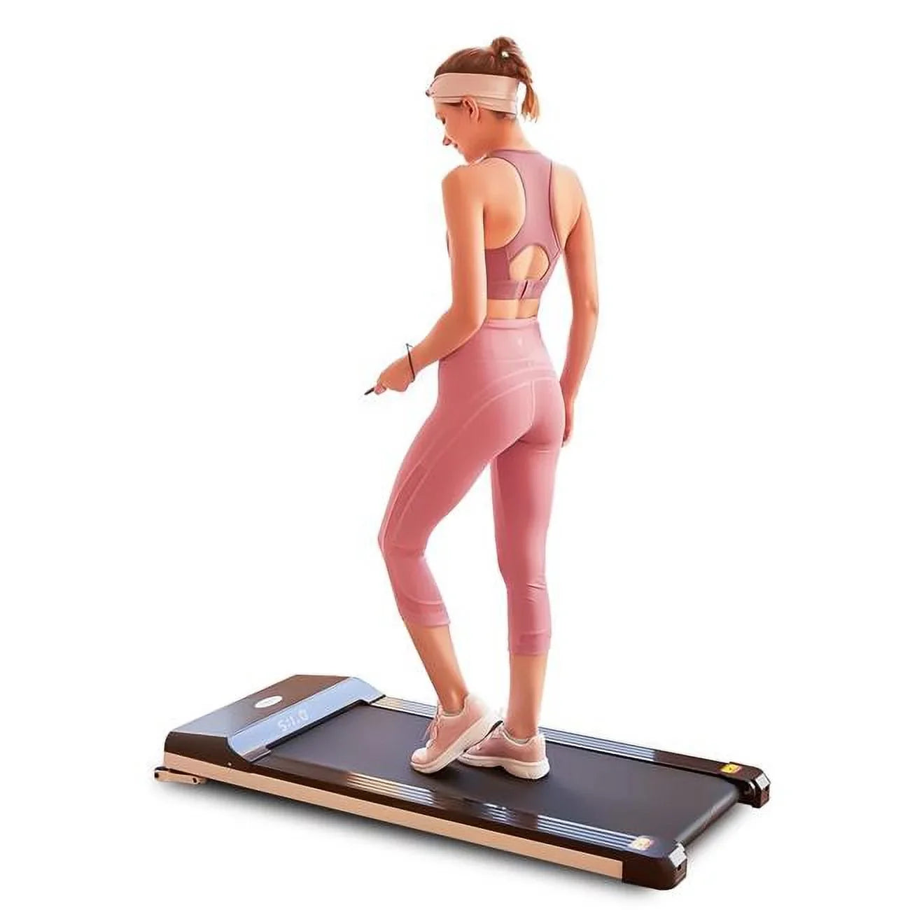Walking Pad Treadmill Under Desk for Home Office Fitness & Mini Portable Treadmill with App Remote Control