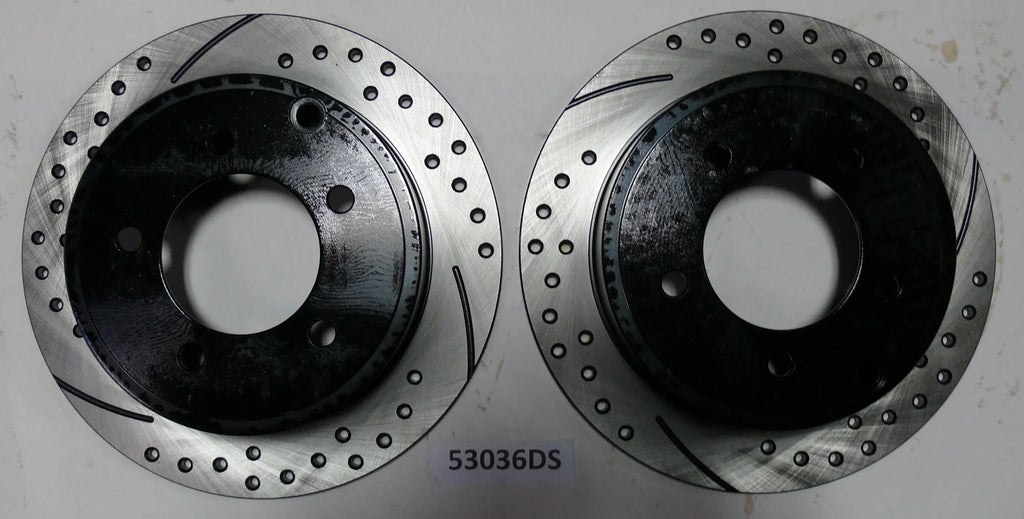 Approved Performance C2706 Front and Rear Drilled and Slotted, Black Powder Coated Disc Brake Rotor & Pad Kit Fits 2010 2011 Dodge Caliber