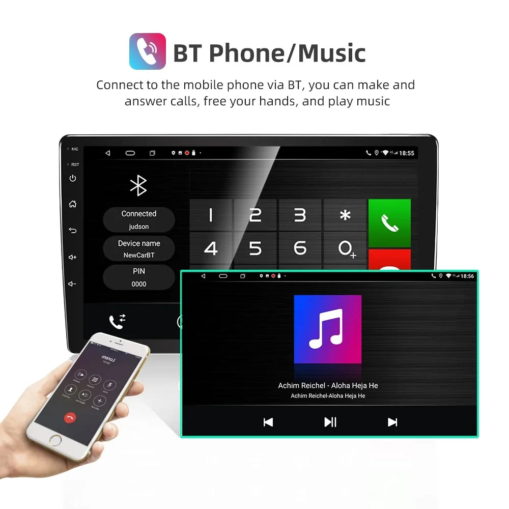 For 2011-2014 Toyota Sienna Radio, Roinvou Android Wireless CarPlay Car Stereo with Android Auto 9 Inch Touch Screen Bluetooth Car Radio Support Mirror Link GPS WiFi 2+32G