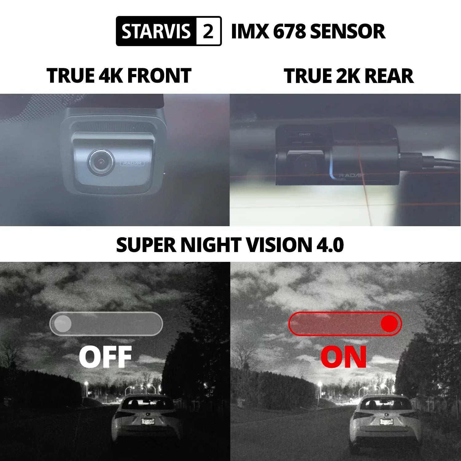 THINKWARE U3000 Ultra 4K Dash Cam Front and Rear 2CH STARVIS 2 Sensor Super Night Vision Dashcam for Car Camera 5GHZ WiFi GPS Radar Buffered Parking Mode CPL Seed Red Light Alerts OBD Cable