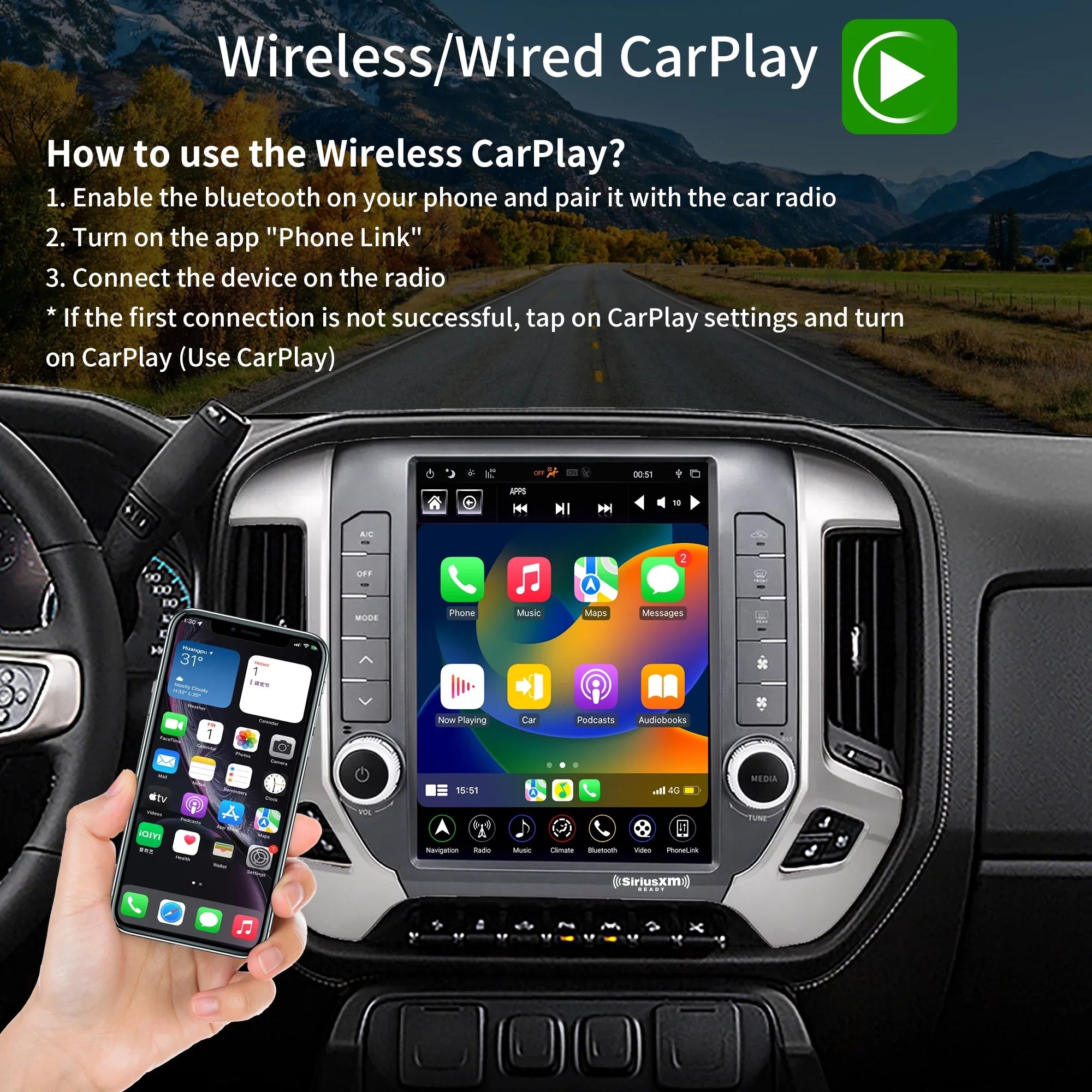 Linkswell Gen5 T-style 12.1 inch Car SirusXm Raido Stereo for Chevrolet Silverado 2014-2021 GMC 2014-2019 Touch Screen Navigator Android Truck Replacement GPS radio 4G+64G  Carplay Auto