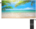 Bestwell Summer Tropical Palm Beach Beach Towel Oversized Towel Blanket, Thin Lightweight Microfiber Sand Free Quick Dry Towel, 30”X60” Multipurpose Pool Bath Yoga Swim Shower Towel