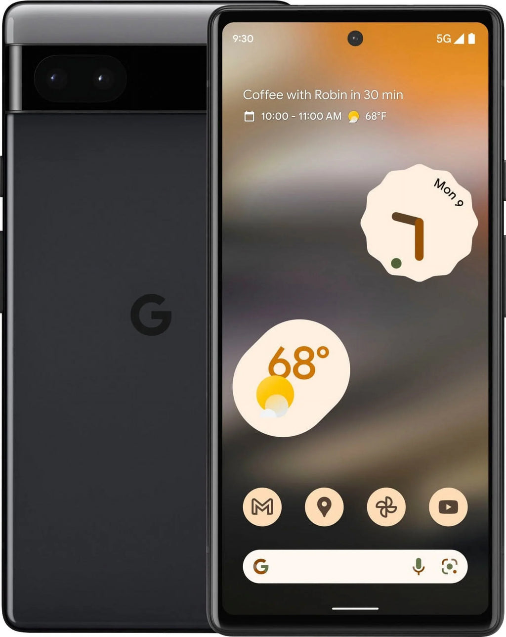 Restored Google Pixel 6a GX7AS (Fully Unlocked) 128GB Charcoal (Refurbished)