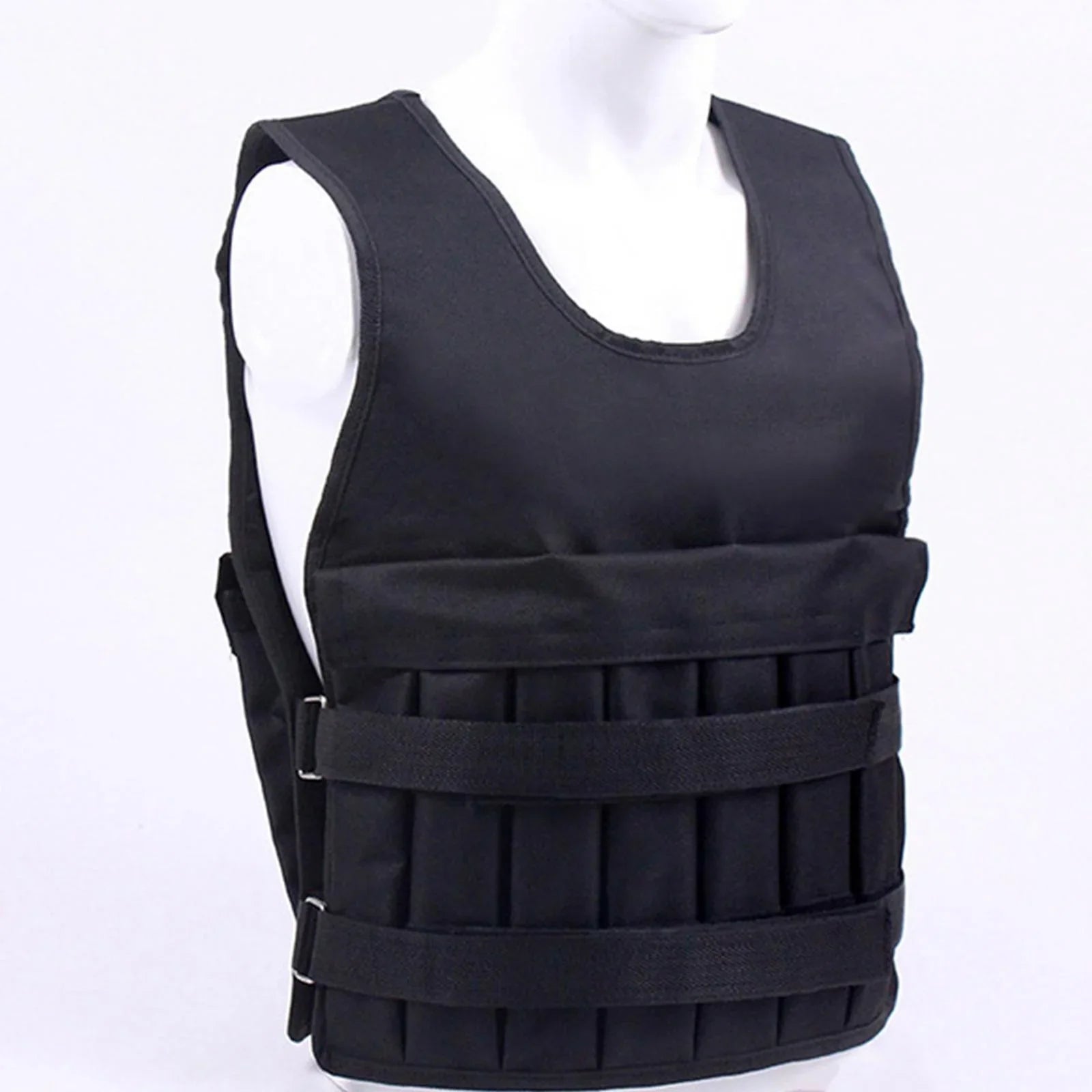 funtasica Loading Vest Exercise Jacket for Boxing Running Gym Fitness 8 Pockets Exercise Slim Design Strength Training Body Weight Vest