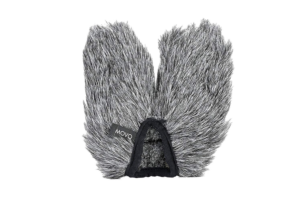 Movo WS-SM440 Furry Outdoor Microphone Winddisplay Muff Custom Fit for Sennheiser MKE 440 Compact Stereo Shotgun Microphone