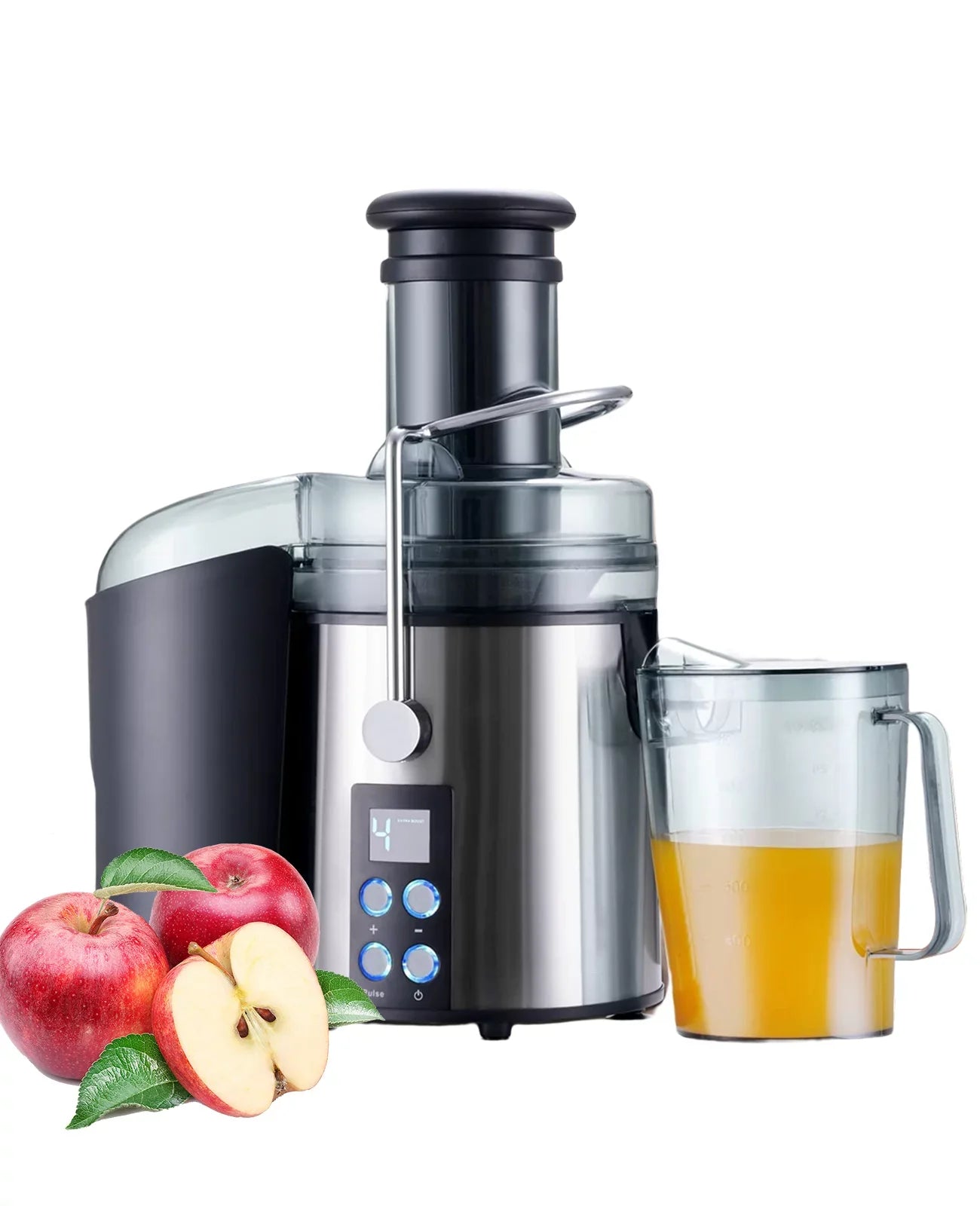 Centrifugal Juicer Machines for Vegetable Fruit - with 3" Feed Chute Anti-drip Tainless-steel Filter