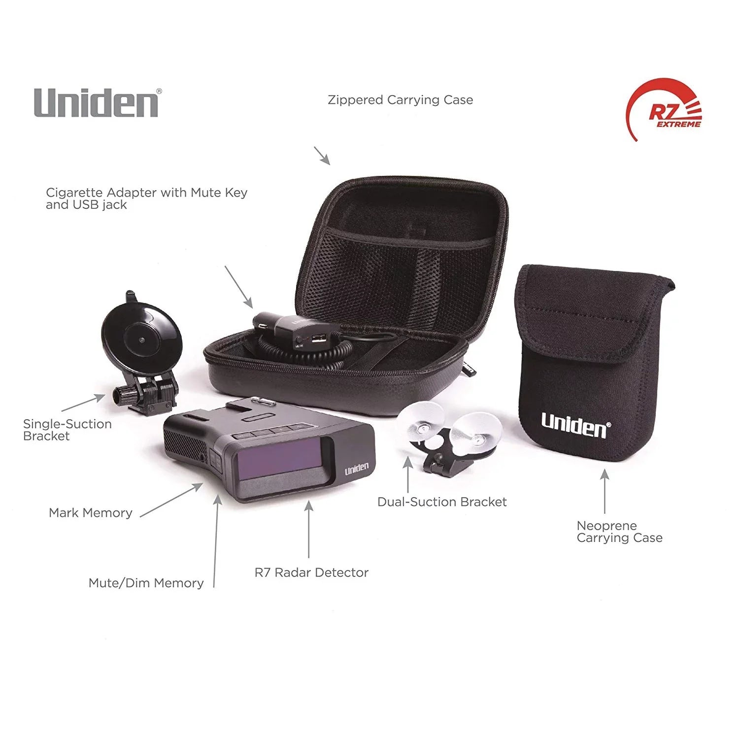 Uniden R7 Extreme Long-range Laser/Radar Detector With GPS And Threat Direction
