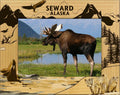 Seward Alaska Laser Engraved Wood Picture Frame (5 x 7)