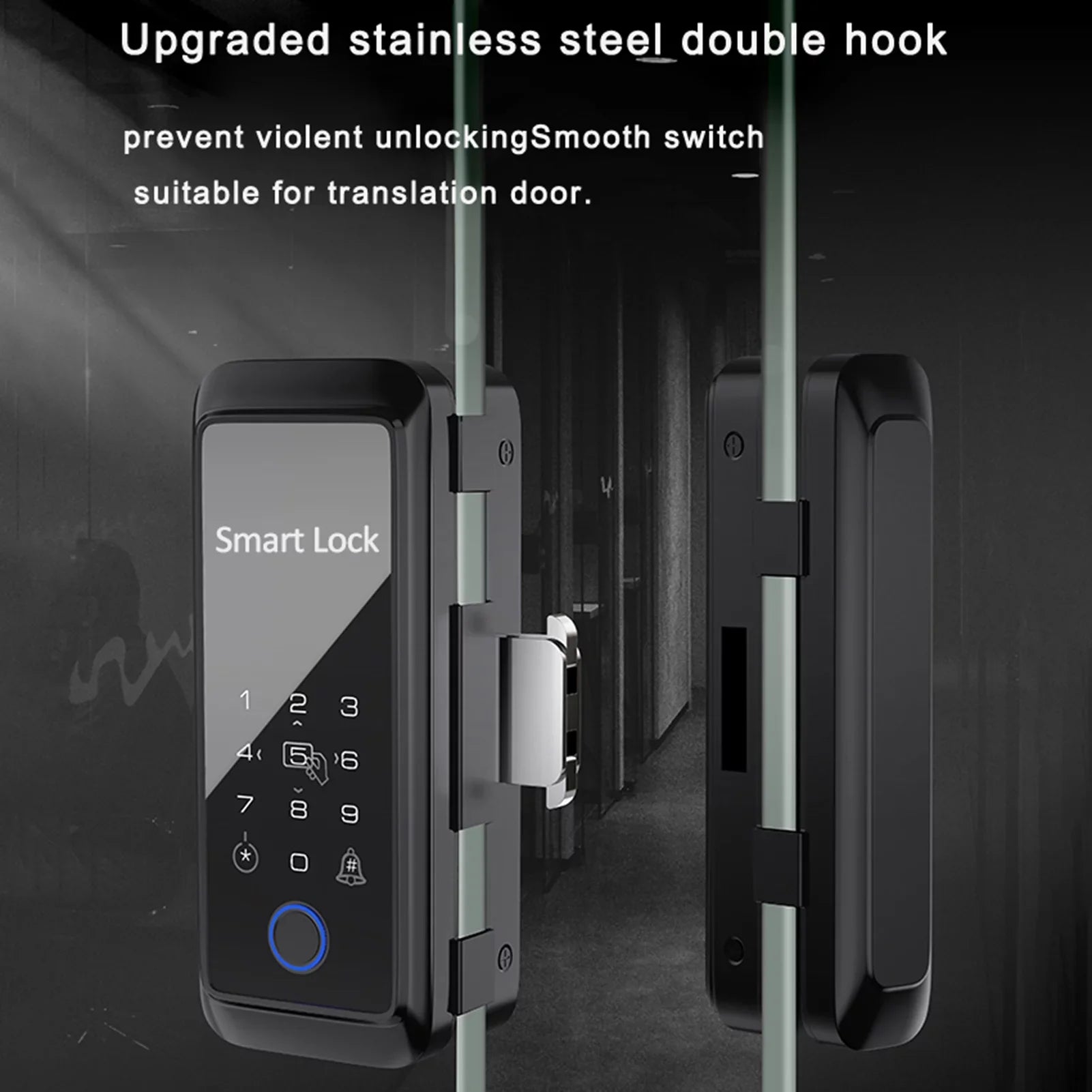 Dcenta Smart Lock with Fingerprint and Keypad, Intelligent Door Lock for Enhanced Security, Compatible with APP