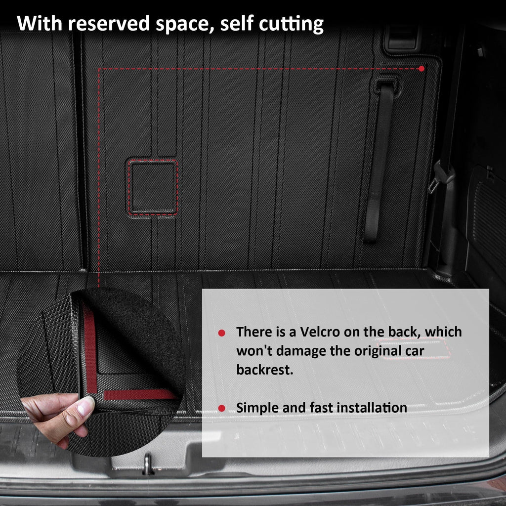 Fit 2020-2024 Toyota Highlander Trunk Mat with Backrest Mats Car Cargo Liner Highlander Accessories