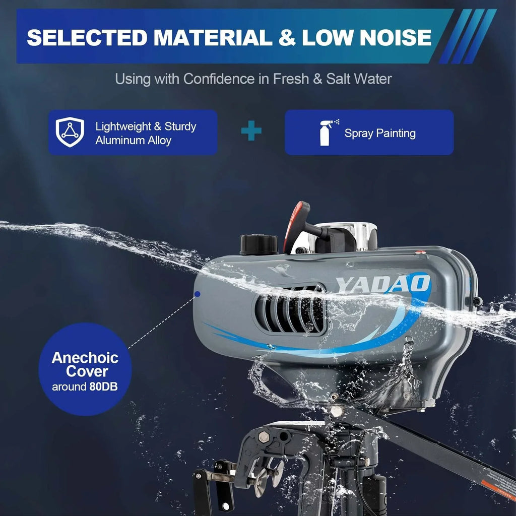 Heavy Duty 3.5 2 Stroke Outboard Engine Motor Boat Engine Water Cooling System