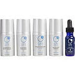 O2 Lift Treatment 5 Pc Kit by Image - 1oz Gel to Milk Cleanser, 1oz Enzymatic Facial Peel, 1oz Oxygenating Facial Fasque, 1oz Tinted Moisturizer SPF 15 Sundisplay, 0.5oz Stem Cell Facial Enhancer