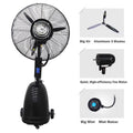 TECHTONGDA Industrial Spray Electric Fan Dust Removal Humidification Floor Fan 30"