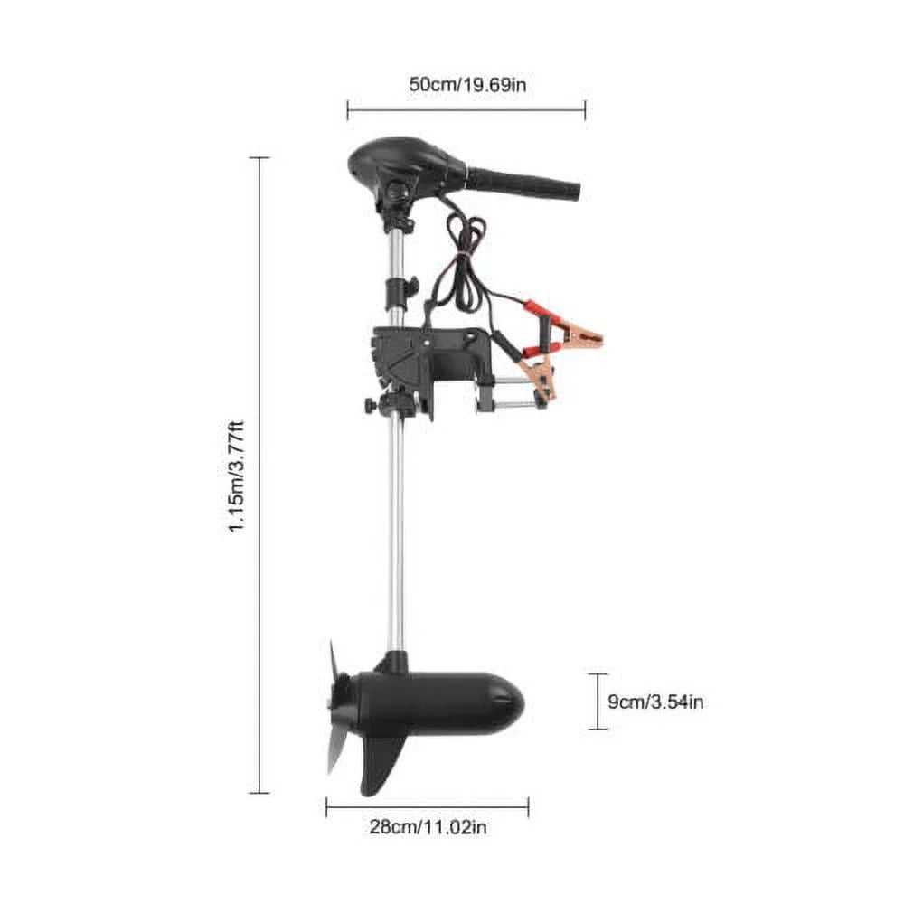 12V 60lbs Foldable Electric Trolling Motor Outboard Motor Fishing Boat Engine