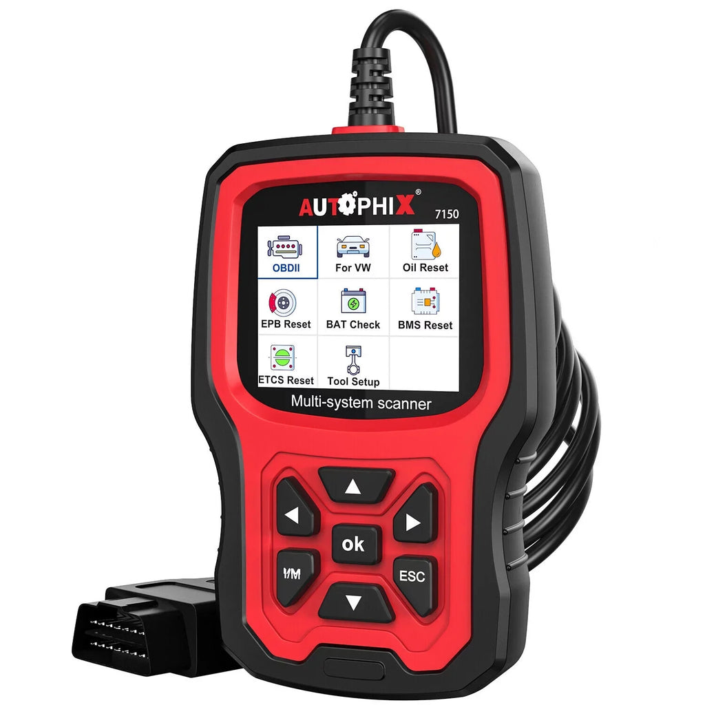 AUTOPHIX 7150 OBD2 Scanner Code Reader All Systems Automotive Diagnostic Scanner ABS Battery TPMS Reset for Ford