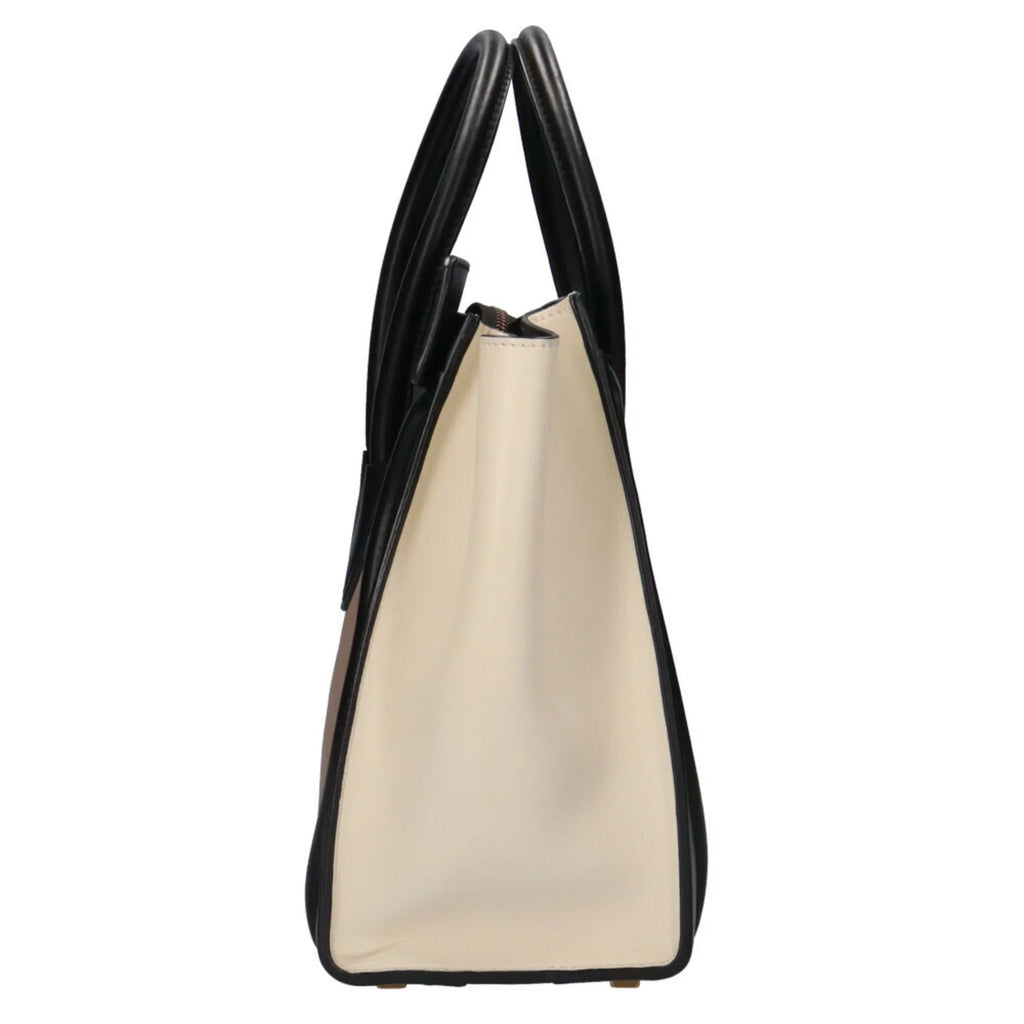 Pre-Owned Celine Micro Shopper Luggage Handbag Leather Beige Ladies (Good)