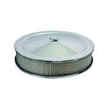 Specialty Chrome  14 in. Round 3 in. Element 5.12 in. Carb Flange High Dome Air Cleaner Assembly - FLatitude Base