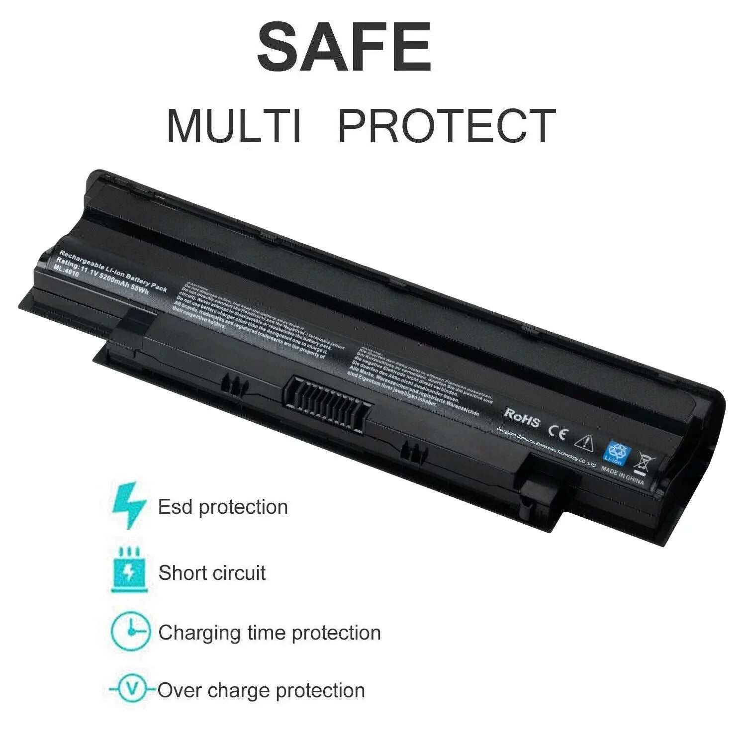 0YXVK2 Battery for  Inspiron M5030 N5110 N5050 N4010 N7110 M411R M4040 YXVK2