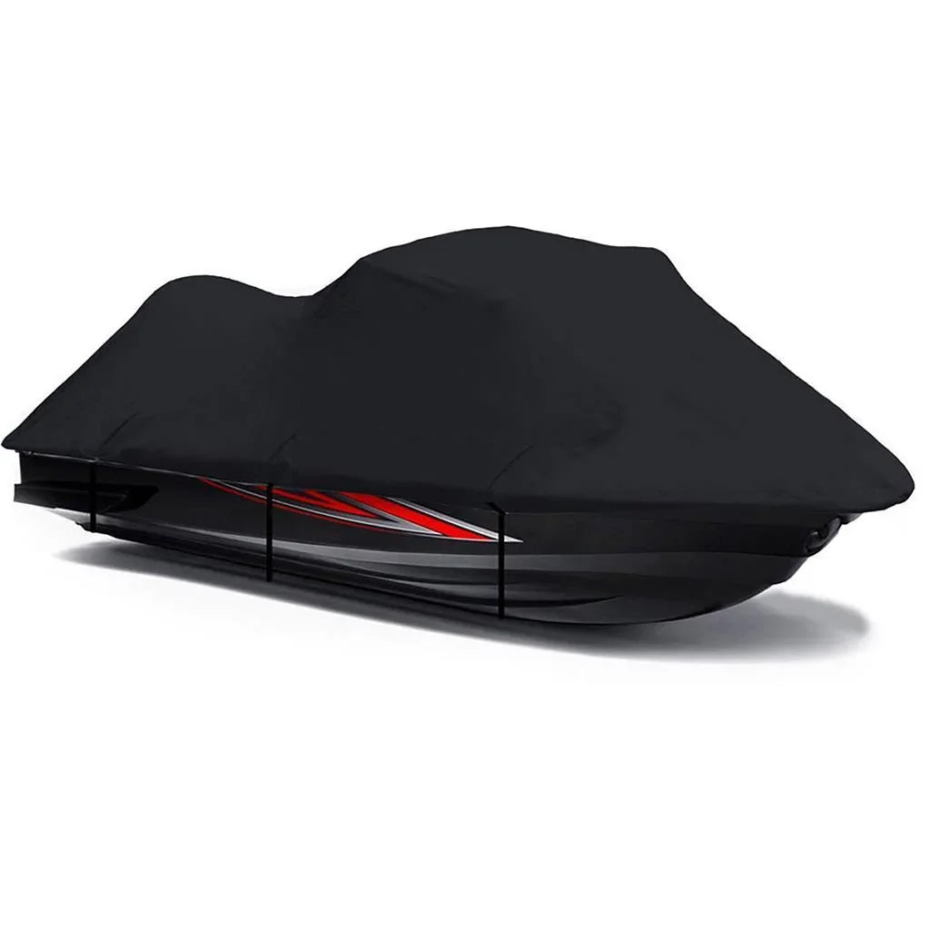 BLACK 600 DENIER JetSki Cover Compatible for Watercraft Jet Ski PWC Cover Yamaha VX 2015 2016 2017 2018 2019 2020 2021 2022
