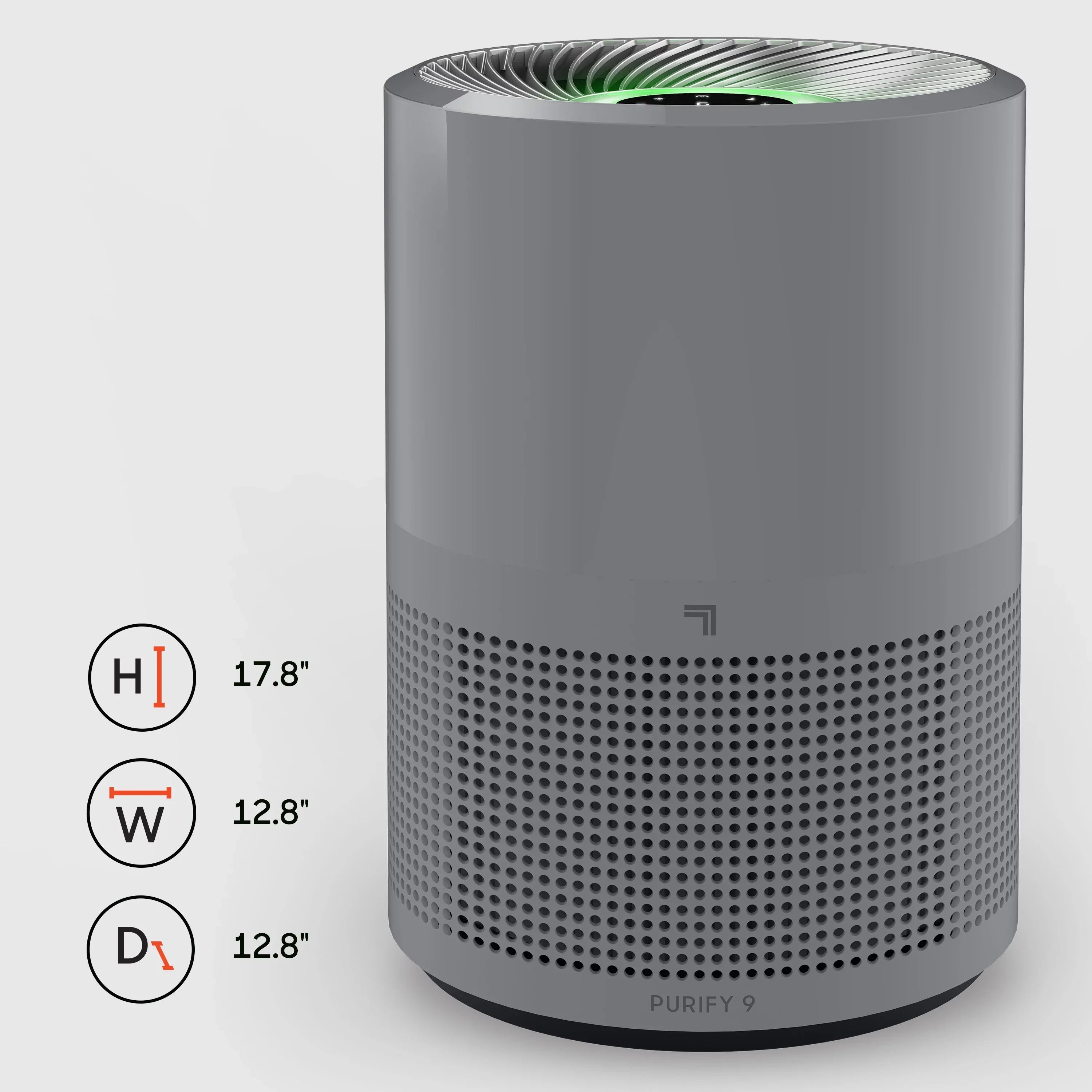 Sharper Image True HEPA Air Purifier, Covers up to 350 Sq. Ft., Gray (New)