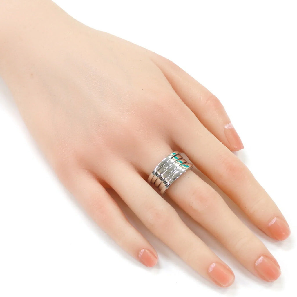 Pre-Owned Bvlgari B-zero.1 B-Zero One 4 Band Ring No. 12 18K Ladies BVLGARI BRJ10000000119403 (Like New)