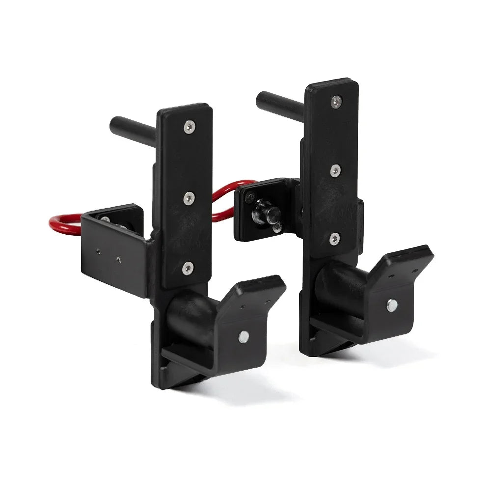 Titan Fitness T-3 Series Roller J-Hooks, Rated 1,000 LB Per Pair, Power Rack Attachment, Smooth Barbell Racking