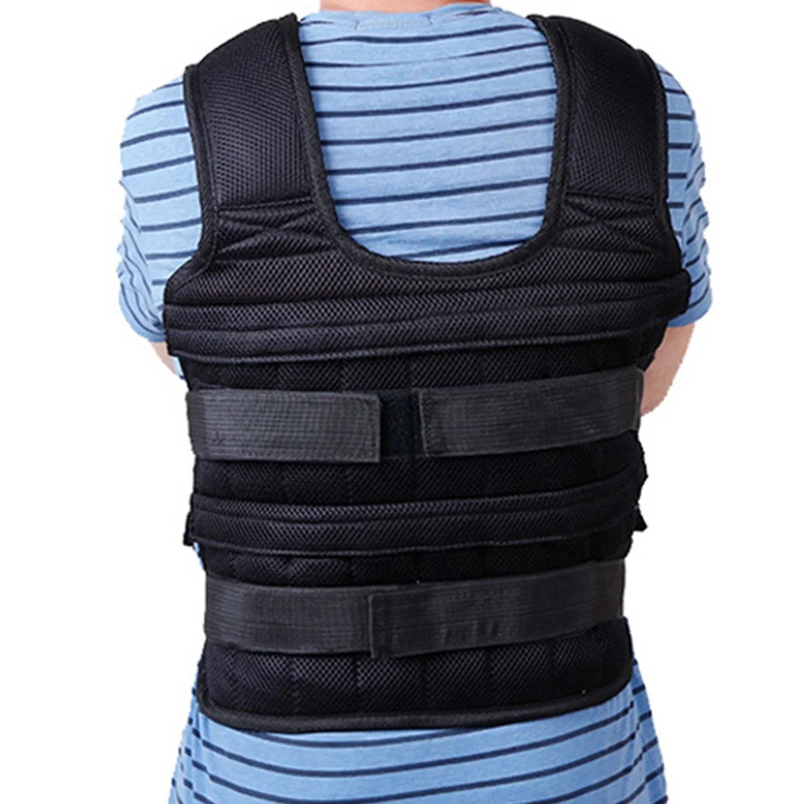 Tnarru Loading Vest Boxing Waistcoat Slim Design Fitness Strength Training Exercise 18 Pockets Empty Clothing Sand Gym Weighted Vest