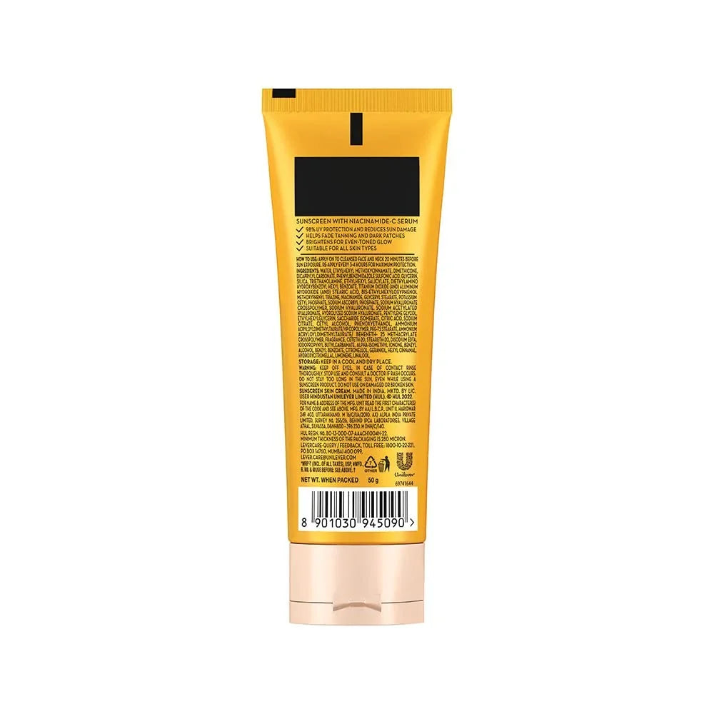 POND'S Serum boost sundisplay prevent and fade dark patches with the power of SPF 55 and NIACINAMIDE-C Serum 50g