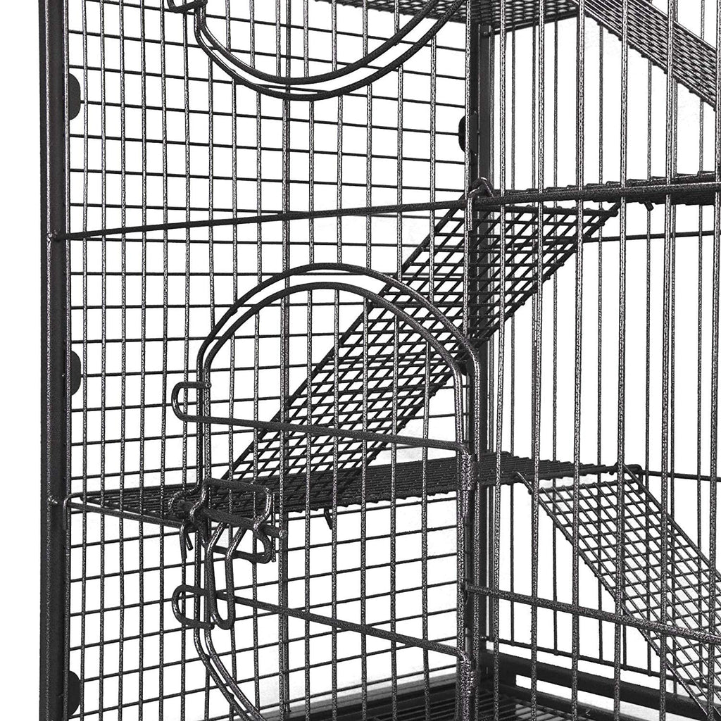 ZenStyle 37" Ferret Cage Rabbit Guinea Pig Chinchilla Rat Small Animal House 4 Levels