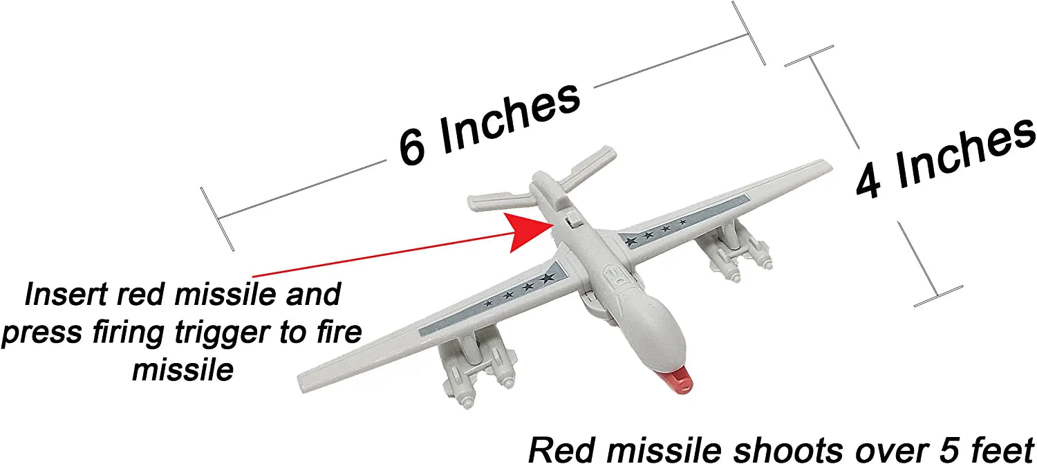 31 Inch Toy Aircraft Carrier with Sound Effects Military Vehicles and 6 Drones