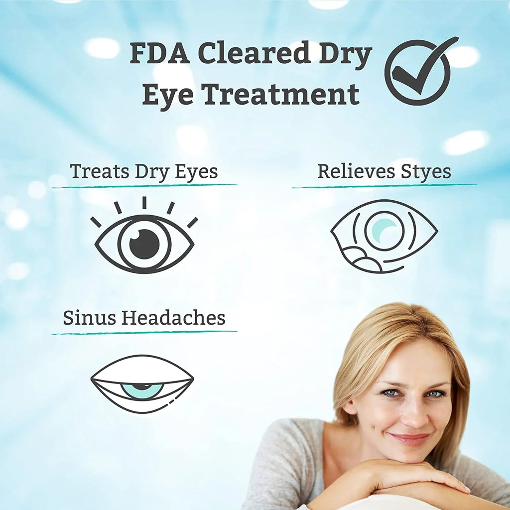 Tear Restore Open-Eye Warm Compress Mask for Dry Eyes, Styes, and Irritation