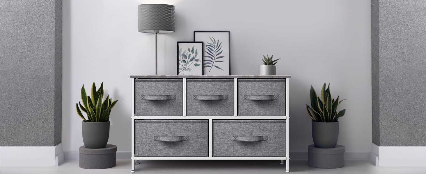 Storage Cube Dresser - Grey
