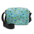 Disney Bag, Cross Body, Rectangle, Pixar Toy Story Alien Remix Pizza Planet Collage, Blue, Vegan Leather